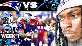 Carolina Panthers VS.  New England Patriots Game Highlight Reaction *MUST WATCH!