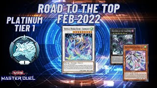 9 WIN Streak PLATINUM Tier 1 Virtual World Deck! Road to the Top! Feb 2022 (Yu-Gi-Oh Master Duel)