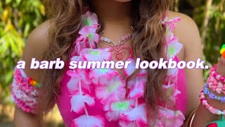 a summer lookbook 🌺 gyaru & barbie-inspired💋･:*:･ﾟ☆