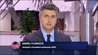 Andrej Plenković - "Otvoreno", HRT - Britanski referendum o ostanku u EU - 23.2.2016.