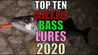 2020 Top Ten Killer Bass lures UK