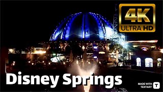 【4K】Disney Springs - Orlando - Night Walk - 2022