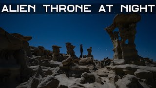 Alien Throne on a Full Moon Night | Timelapse