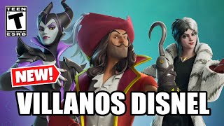 CAPITAN GARFIO FORTNITE  , MALEFICA EN FORTNITE  , CRUELLA DE VIL FORTNITE  ( DISNEY X FORTNITE )