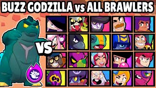 BUZZ GODZILLA vs ALL BRAWLERS | BRAWL STARS