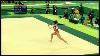 [HDp50] Laurie Hernandez (USA) Floor Team Finals 2016 Rio Olympic Games