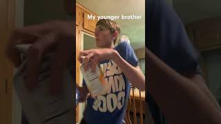 Me and my younger brother are sneaking out of bed at 3 AM #funny #comedy ￼