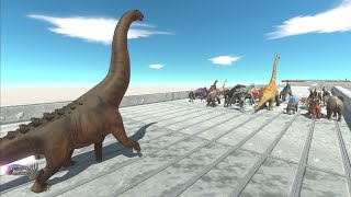 Trying to escape from Dreadnoughtus - Animal Revolt Battle Simulator