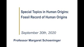 Fossil Record of Human Origins