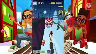 Subway surfers unlocking Festive Frank and Festive Yutani (Saint Petersburg run)