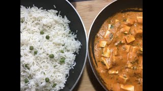 Peas Pulao and Butter Paneer Recipe | Paneer And Pulao Recipe