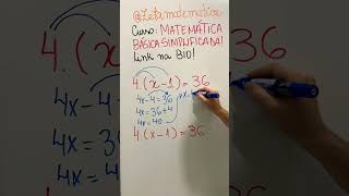 Equação do primeiro grau. #equaçãodo1grau #equação #multiplicação #matematika #matemática #enem