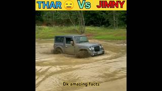 Thar Vs Jimny / water crossing off-road 😑 #shorts