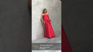 Off Shoulder Neckline Draped Bow Prom Gown |Terani Couture | 2111P4019