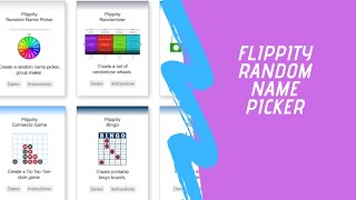 Flippity- Random Name Picker Directions