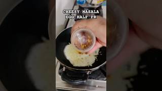 CHEESY MASALA EGG HALF FRY #music #fry##eggrecipes #howtomakenewbreakfast #frying