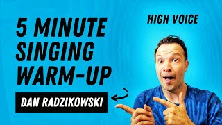 5 Minute Singing Warm-Up! (High Voice)