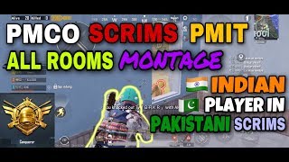 PUBG MOBILE PMCO , SCRIMS , PMIT ROOMS INDIAN PLAYER IN PAKISTANI SCRIMS MONTAGE IPHONE XR