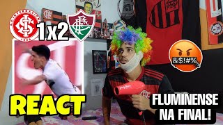 REACT INTER 1 X 2 FLUMINENSE MELHORES MOMENTOS LIBERTADORES 2023 - REAÇÕES RIVAIS FLAMENGUISTAS