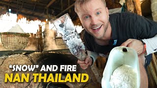 Snow and Fire in THAILAND / Street Food Hunt at Night / Motorbike Tour in Nan