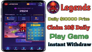 Legends AirDrop Bot $10K Daily Prize|| Play Race Game|| Legends Race Play|| Daily Instant Payment