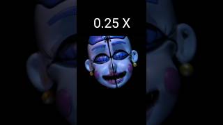 FNaF 5: Sister Location - Ballora (CN) Jumpscare 0.25x - 2x speed