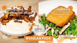 Ricotta and Mushroom Chips & Salmon with  Pickled Mushrooms | Chef Patrick Feury | SNEAK PEEK