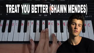 Treat you better easy piano tutorial.