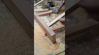 easy way to techniques for input steel in the wood chair.