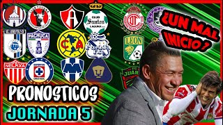 ✅😱 PRONOSTICOS JORNADA 5 GUARDIANES 2021 LIGA MX - Quiniela Futbol Mexicano CLAUSURA 2021❌🔥