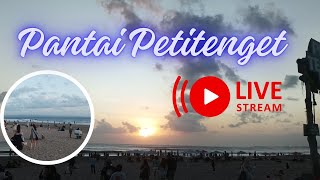 Sugik Dinata  sedang live sekarang! Pesona Pantai Petitenget Menjelang Senja