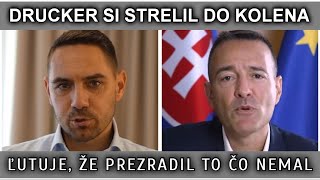 DRUCKER SI STRELIL DO KOLENA. ĽUTUJE, ŽE PREZRADIL TO ČO NEMAL.