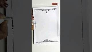 Simple Border Design #drawing #art #shorts #easydrawing #youtubeshorts #ytshorts