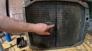 Radiator Repair prep work: Can we fix the radiator for the Super M farmall