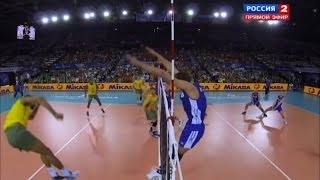 Denis Biryukov huge block on Wallace de Souza