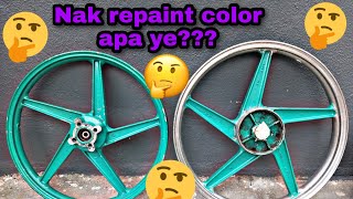 Kawasaki K1 - Nak repaint color apa ye??? Paint Remover Spotrim (part 1)