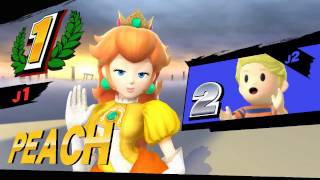 Peach vs Lucas (Super smash bros Wii U)