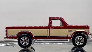 John316diecast new 2022 matchbox Jurassic World Dominion '86 Ford F-150 Truck DARK CANYON RED loose