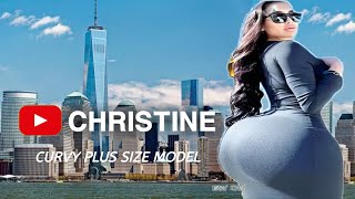 Christine Bright✅ Beautifull Curvy Plus Size & Tall Model | Bio, Facts