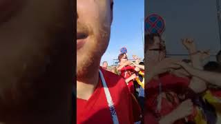 Бельгийцы пляшут под казачью песню! World Cup 2018 England-Belgium/ Kaliningrad. Russia