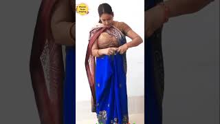 Shivani Saree Draping Style Perfectly | How to Drape Silk Saree | Saree Draping