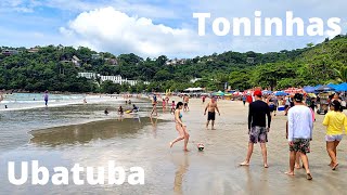 Praia das Toninhas Ubatuba: caminhando ao SOM dessa LINDA Praia do Litoral Norte!