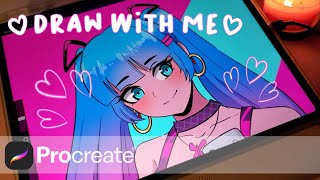 Draw With Me 🌟 [Procreate] Chill Music