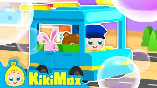 Wheels on the Bus | Fun Family Play Song | Nursery Rhymes & Kids Songs with KikiMax