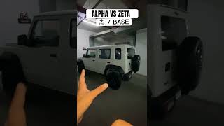 JIMNY ALPHA VS ZETA | TOP VS BASE MODEL #shorts #jimny2023