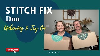 DUO STITCH FIX UNBOXING & TRY ON OVER 50 | Is it white or is it purple?? |