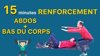 15 mn renforcement bas du corps / abdominaux 💪🏼