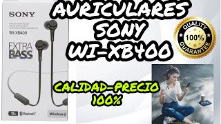 SONY WI-XB400 AURICULARES DE BAJOS POTENTES