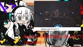 react to skibidi toilet 76 (part 1) (woman) #gachaclub #skibiditoilet