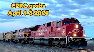 CPKC grabs from April 1-3 2024